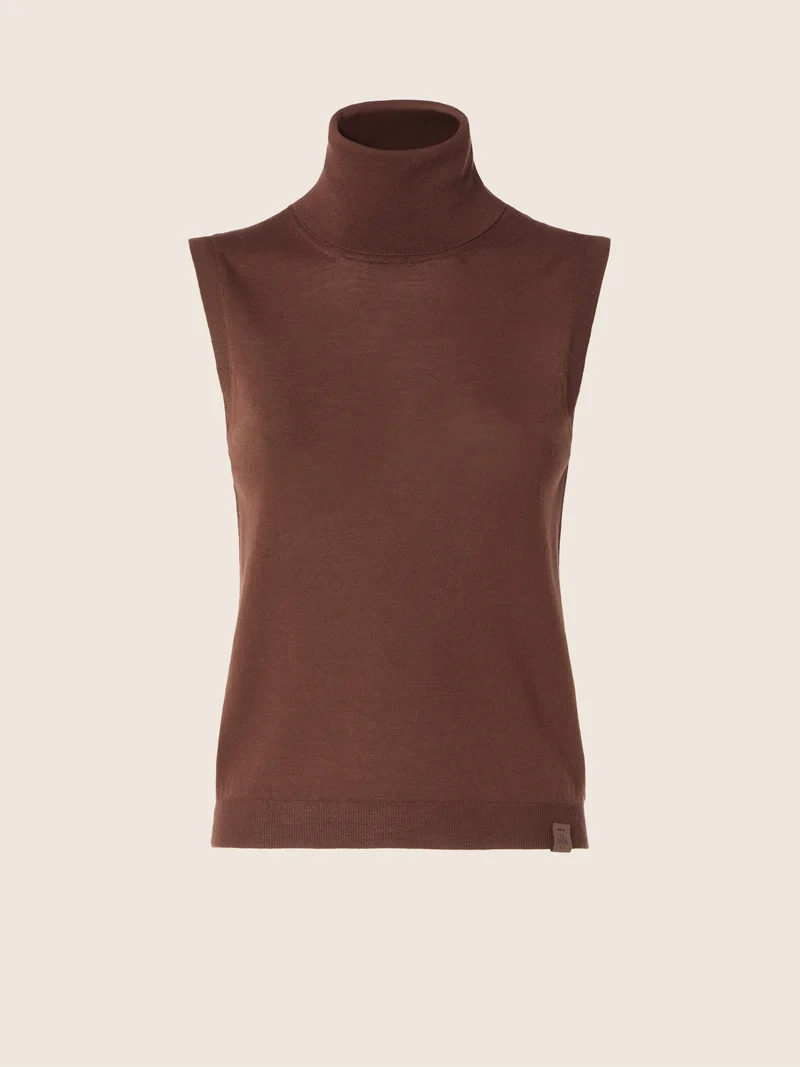 Wool Sleeveless Sweater