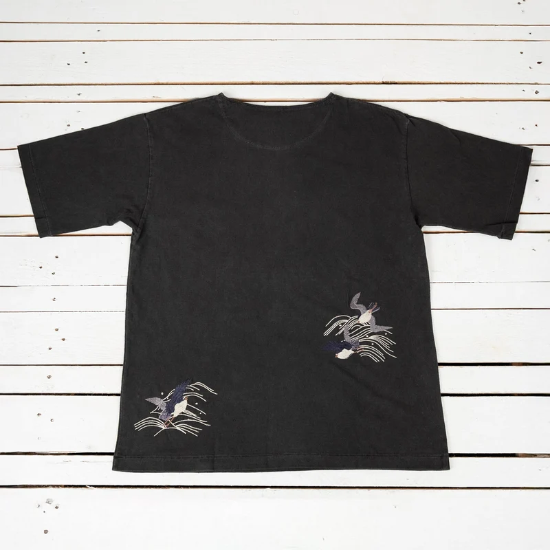 Athletic T-Shirt "Chidori" Graphite