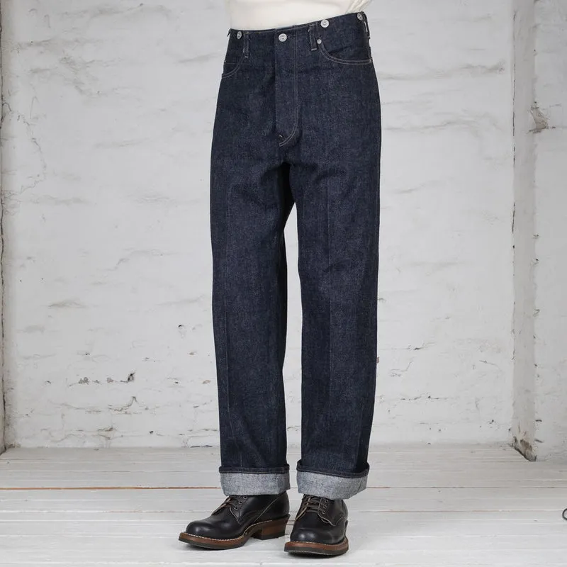 Beltless Waist Jean Trouser "990" Indigo