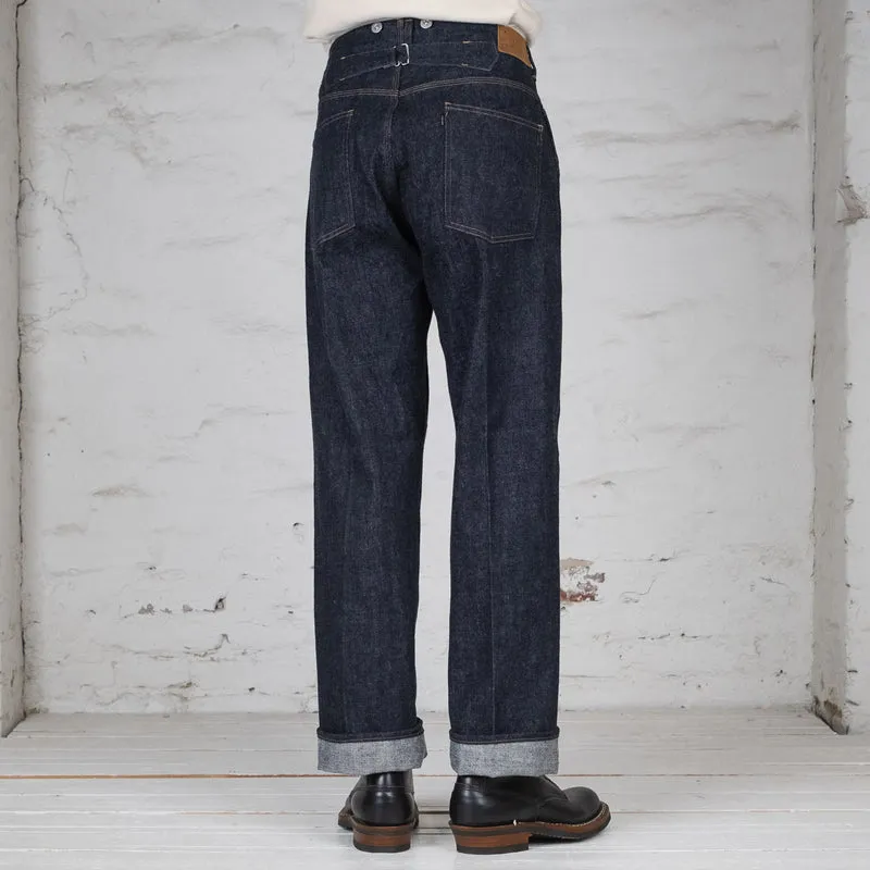 Beltless Waist Jean Trouser "990" Indigo