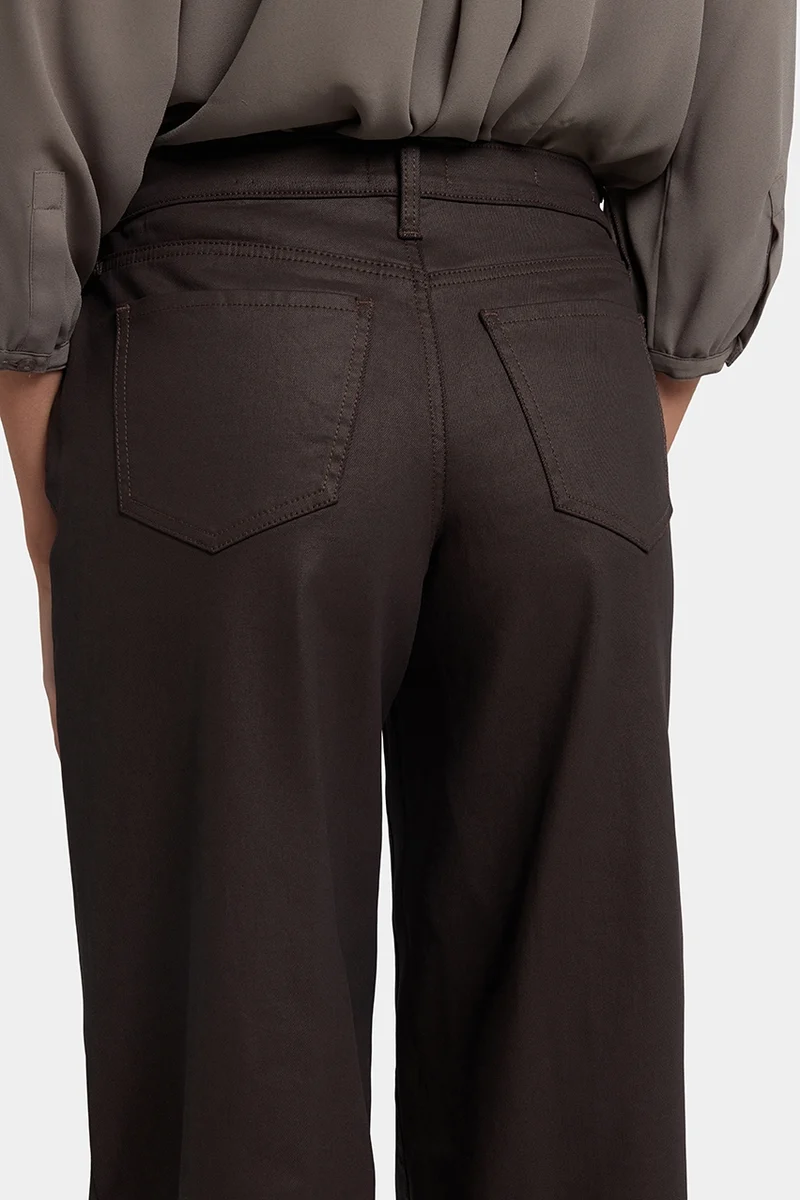 Coated Teresa Wide Leg Jeans | Peppercorn Coated