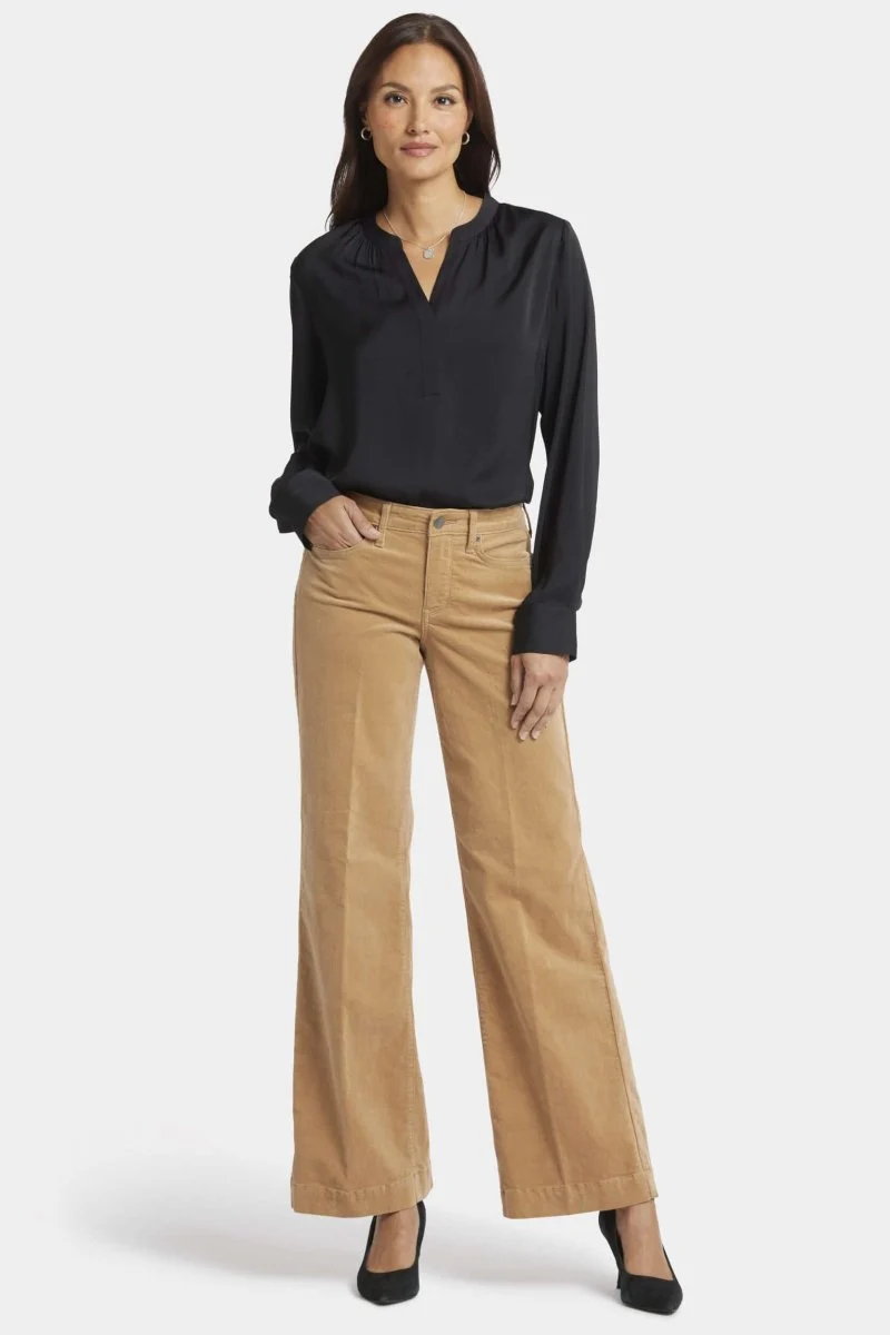 Teresa Wide Leg Hose Corduroy | Sand Dune