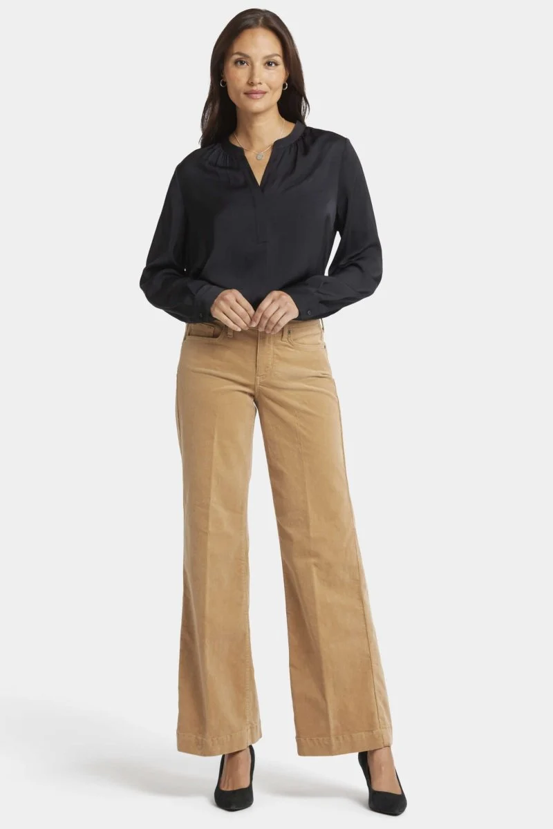 Teresa Wide Leg Hose Corduroy | Sand Dune