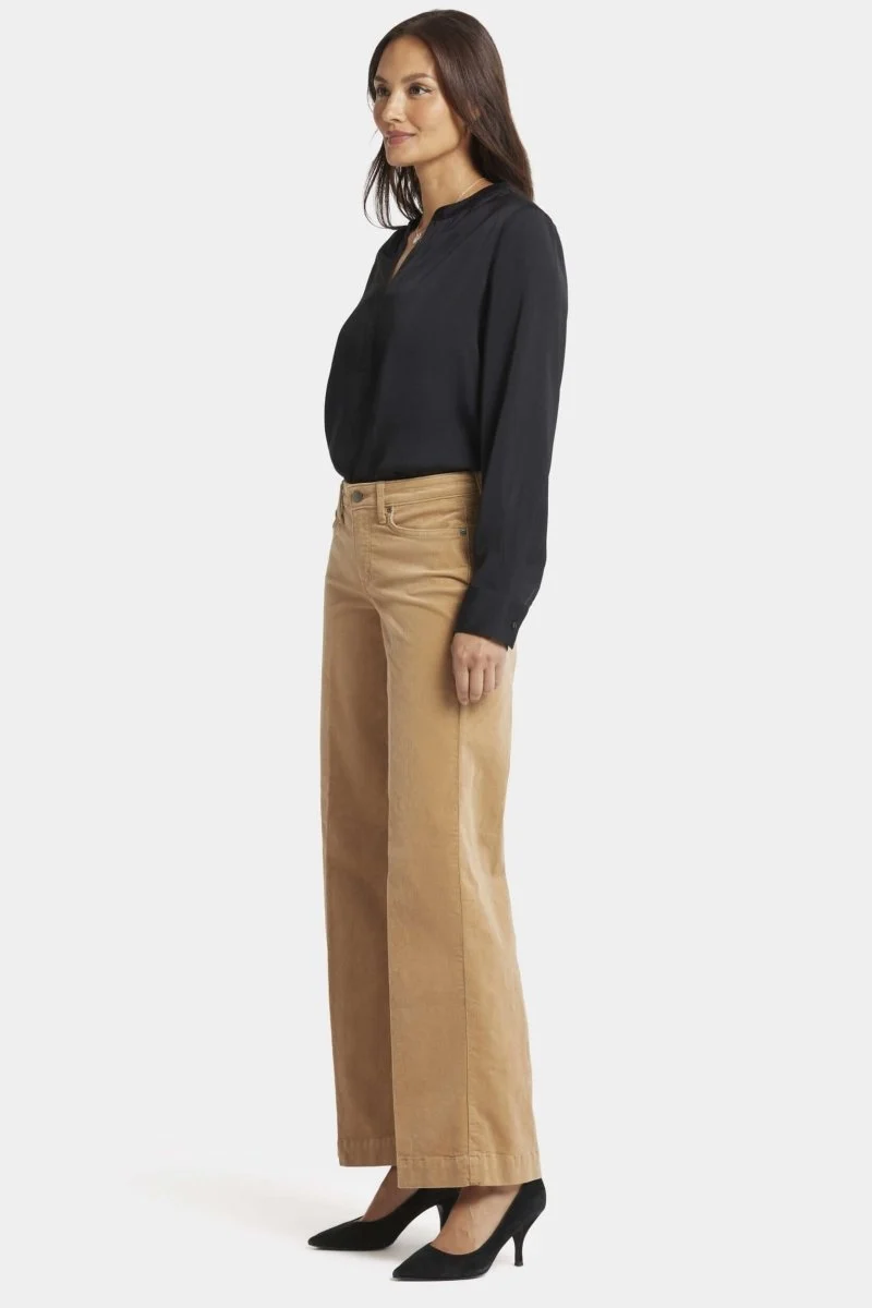 Teresa Wide Leg Hose Corduroy | Sand Dune