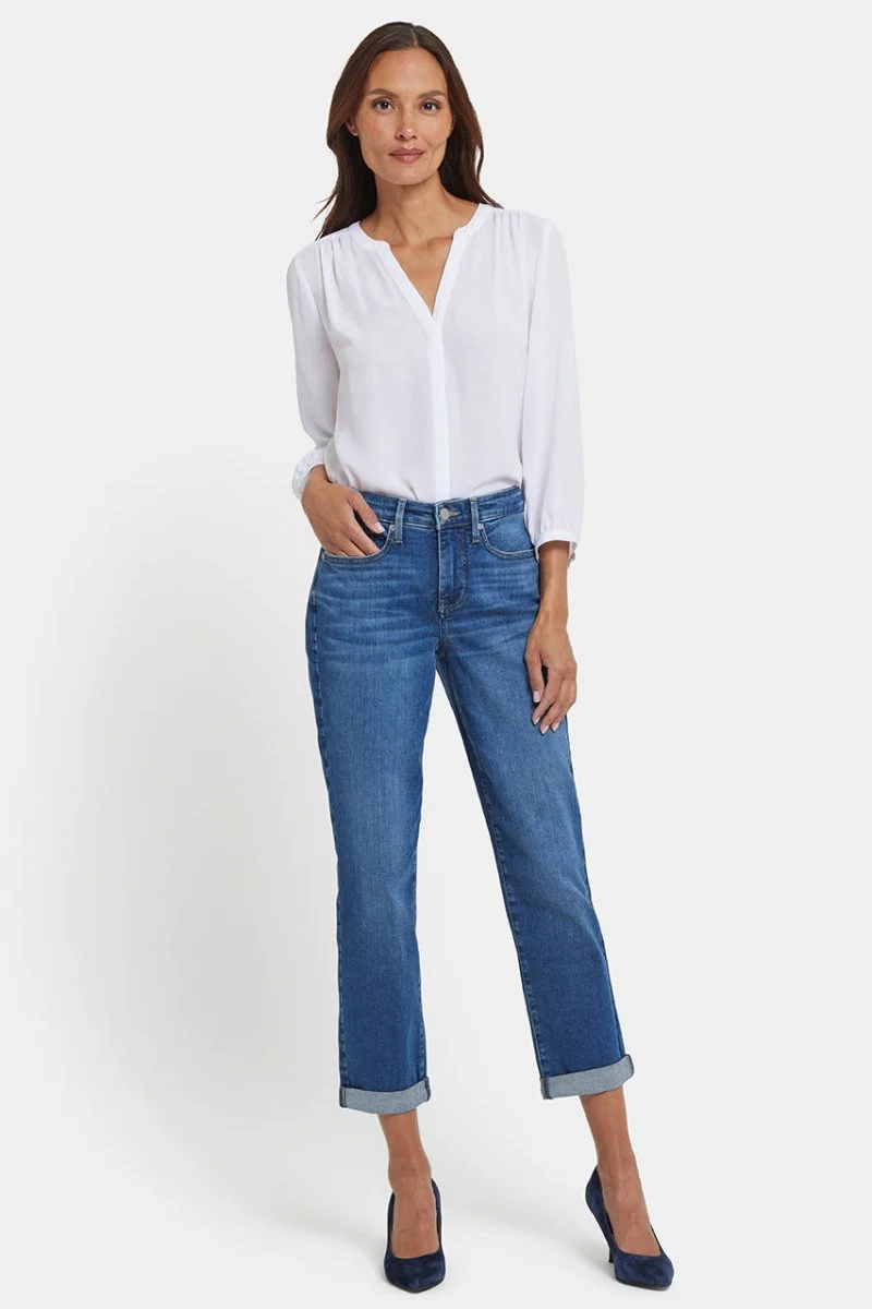 Margot Girlfriend Jeans | Opera Blue