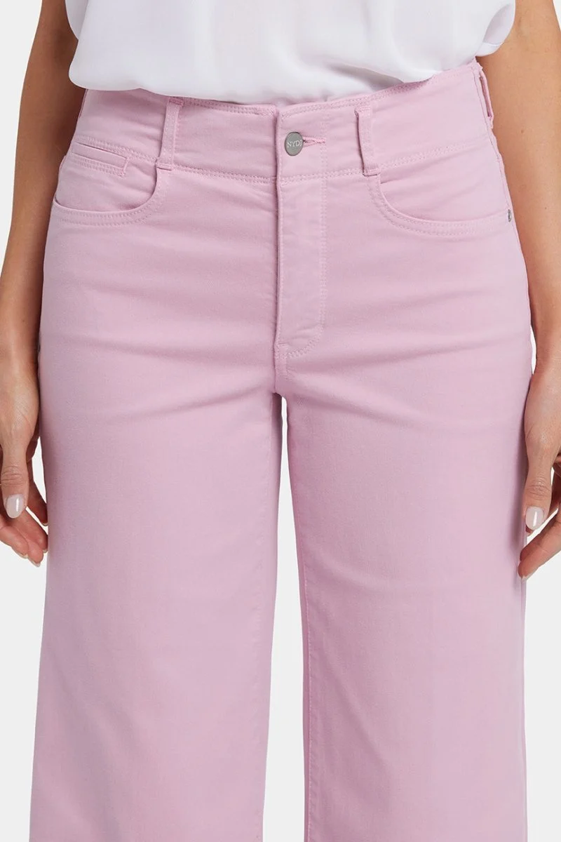 Brigitte Wide Leg Capri Jeans mit hoher Taille | Pink Nectar