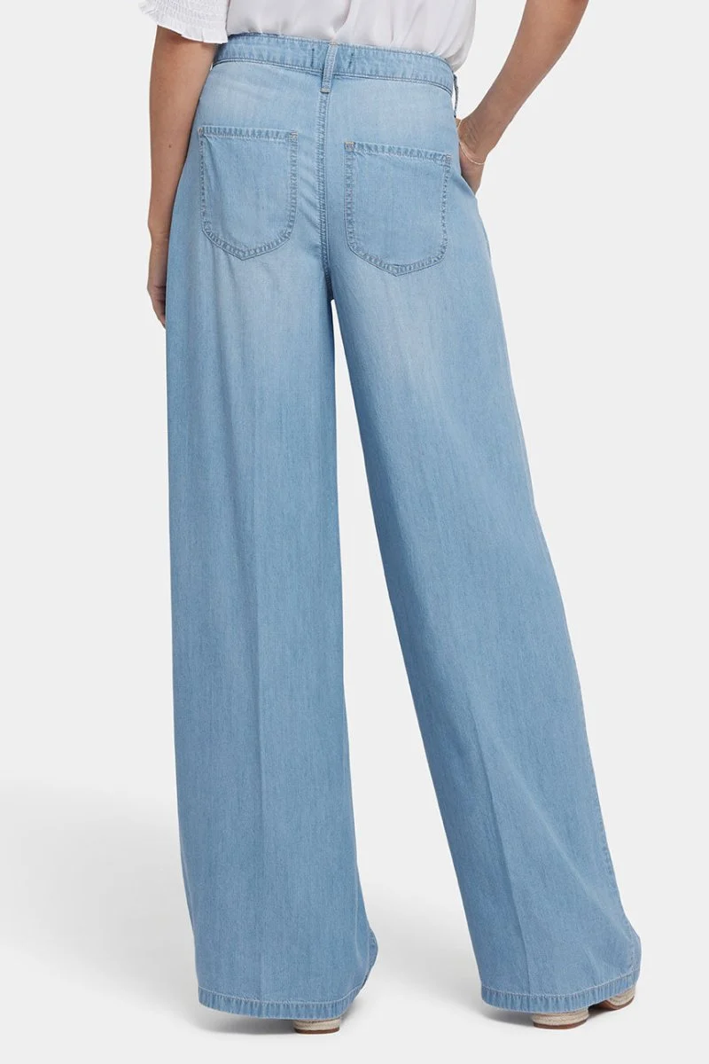 Whitney Plissee-Hose mit super hoher Taille | Canary Beach