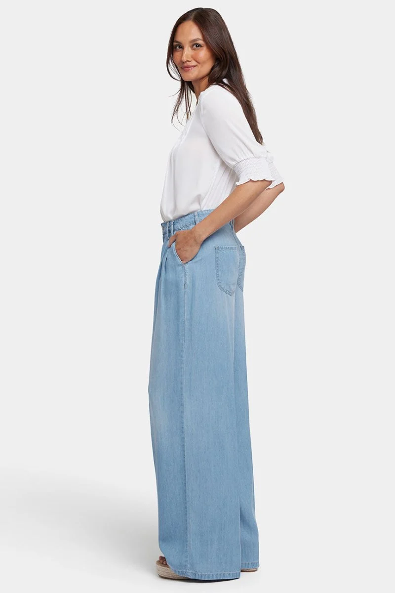 Whitney Plissee-Hose mit super hoher Taille | Canary Beach