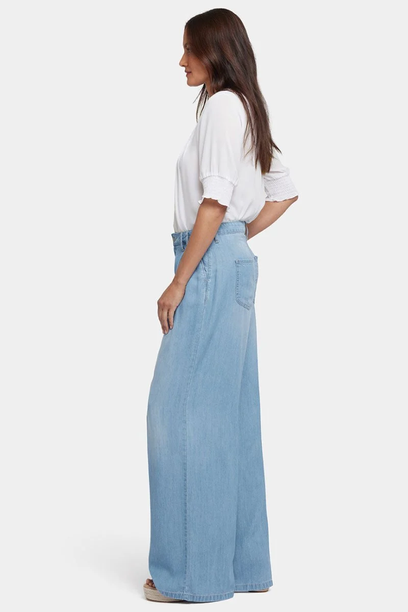 Whitney Plissee-Hose mit super hoher Taille | Canary Beach