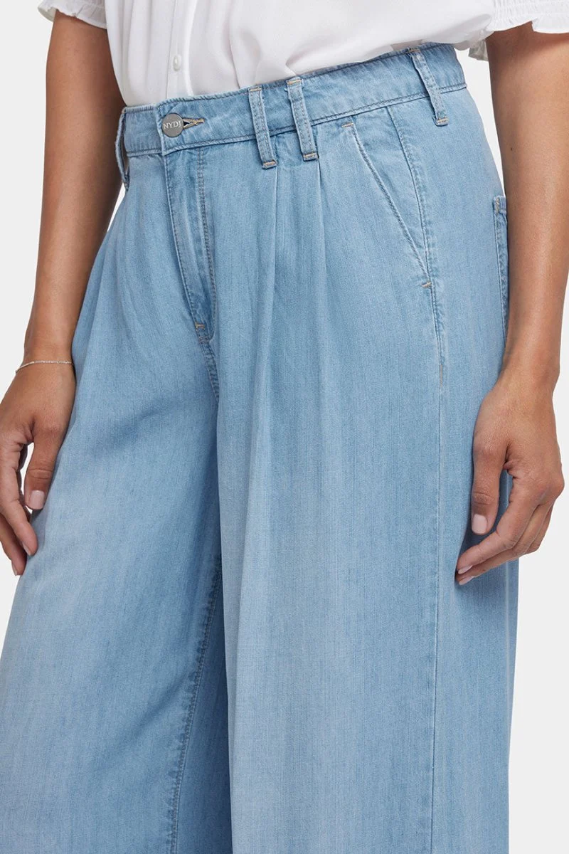 Whitney Plissee-Hose mit super hoher Taille | Canary Beach