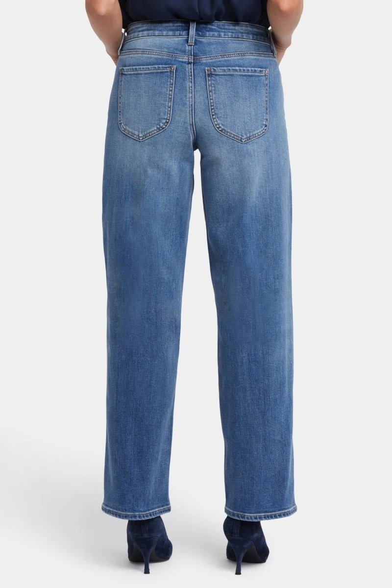 Jemma Barrel Jeans mit hoher Taille | Barcelona Breeze
