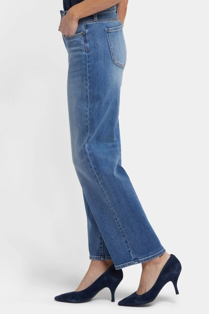 Jemma Barrel Jeans mit hoher Taille | Barcelona Breeze