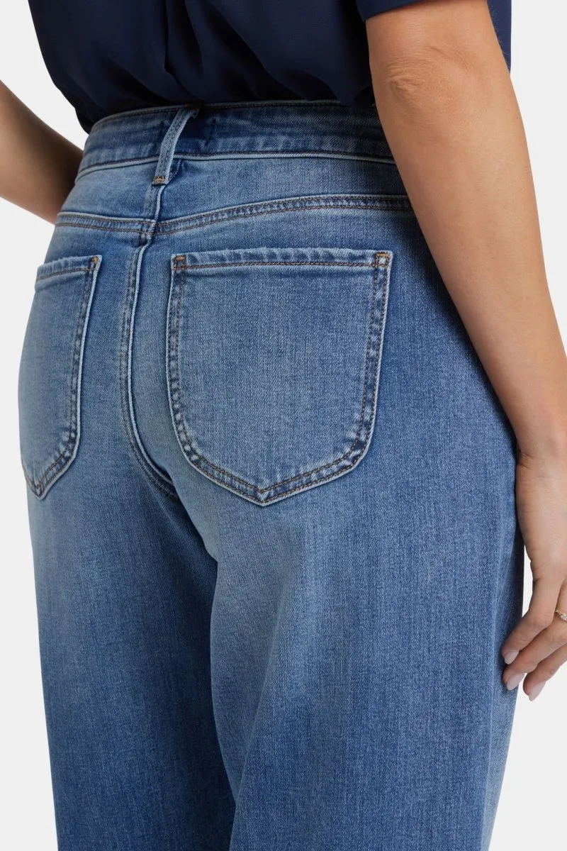 Jemma Barrel Jeans mit hoher Taille | Barcelona Breeze