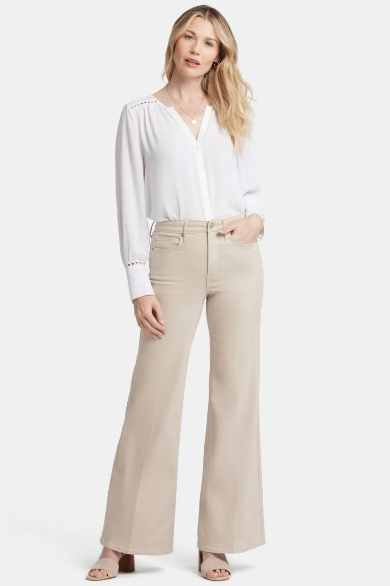 Mia Palazzo Jeans in kurzegröße mit hoher Taille | Feather