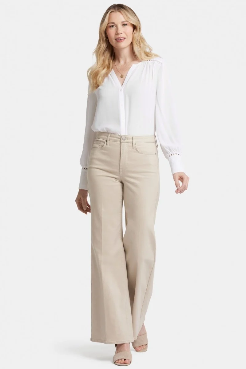 Mia Palazzo Jeans in kurzegröße mit hoher Taille | Feather