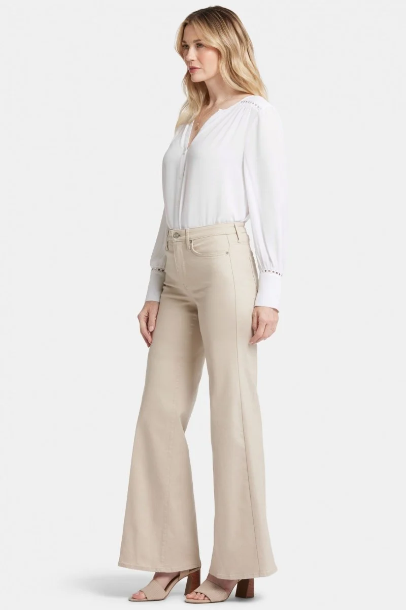 Mia Palazzo Jeans in kurzegröße mit hoher Taille | Feather