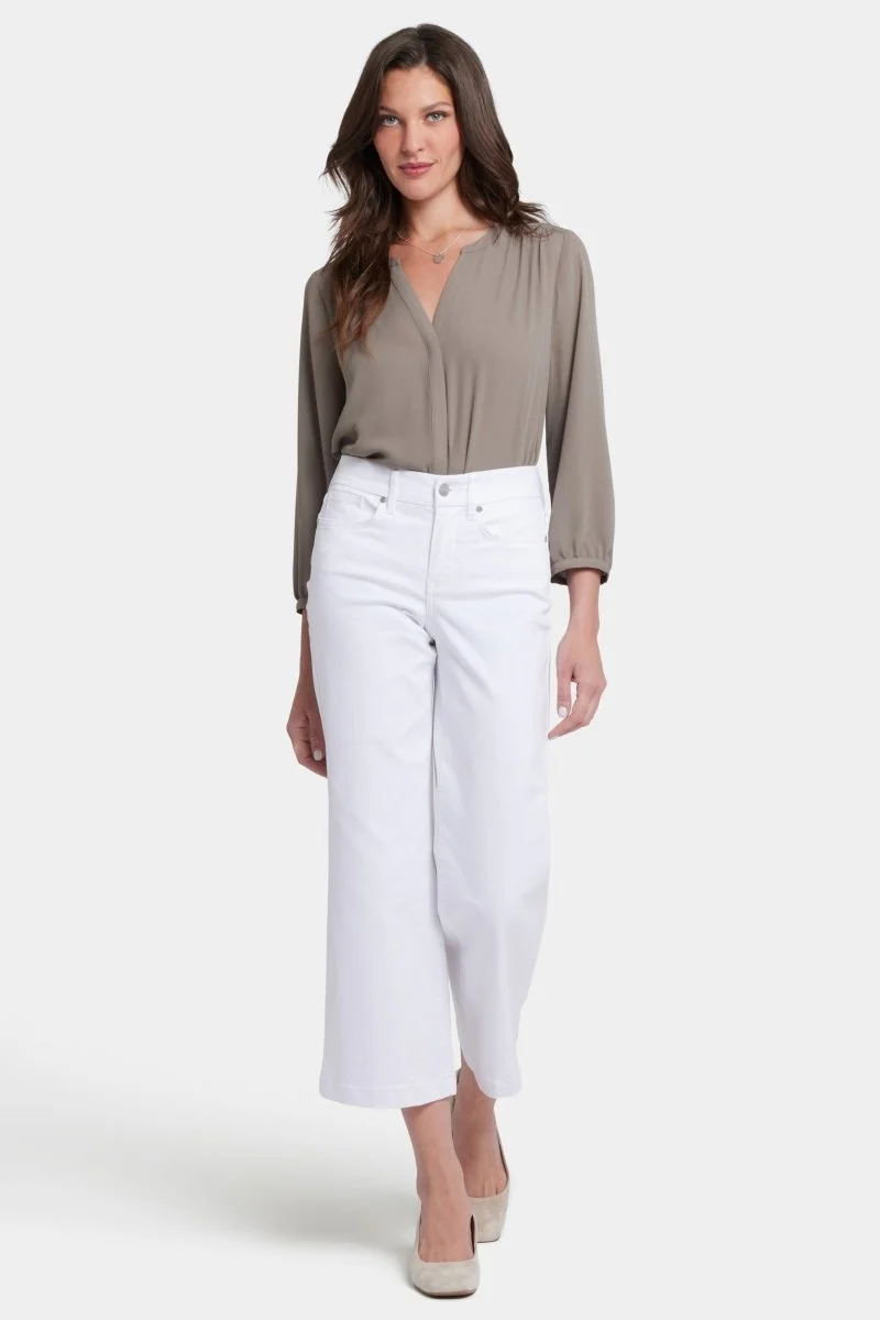 Waist-Match™ Teresa Wide Leg Ankle Jeans Übersetzung: Waist-Match™ Teresa Weites Bein Knöc | Optic White
