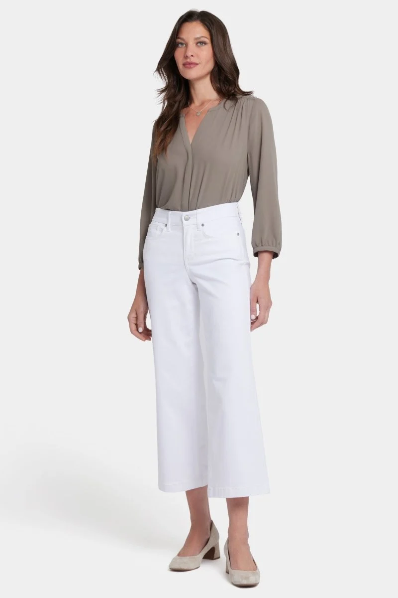 Waist-Match™ Teresa Wide Leg Ankle Jeans Übersetzung: Waist-Match™ Teresa Weites Bein Knöc | Optic White