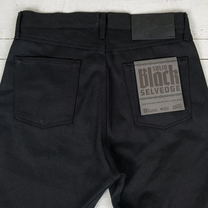 True Guy Solid Black Selvedge
