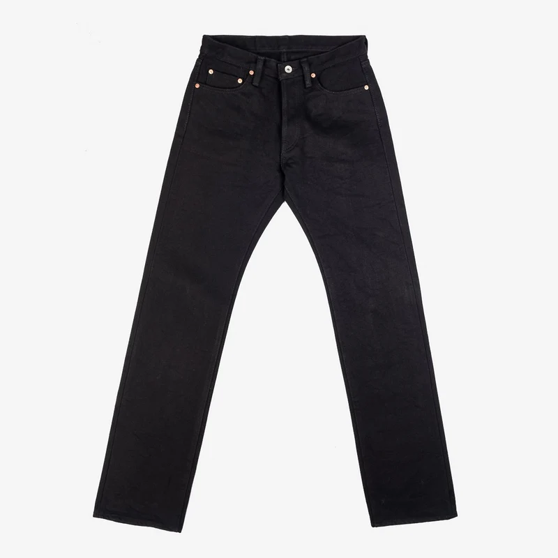 IH-634S-SBG 21oz Straight Cut Jeans Superblack (Fades to Grey)