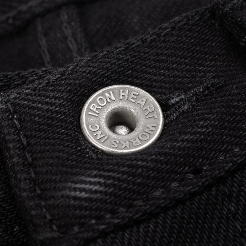 IH-634S-SBG 21oz Straight Cut Jeans Superblack (Fades to Grey)