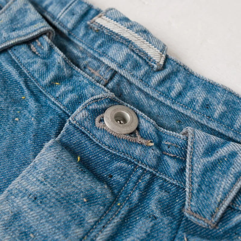 Pleat Denim Trousers Donegal Denim Horizon