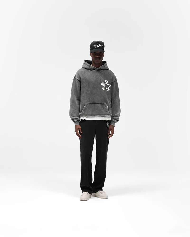Ribbed Hybrid Pant - Washed Black