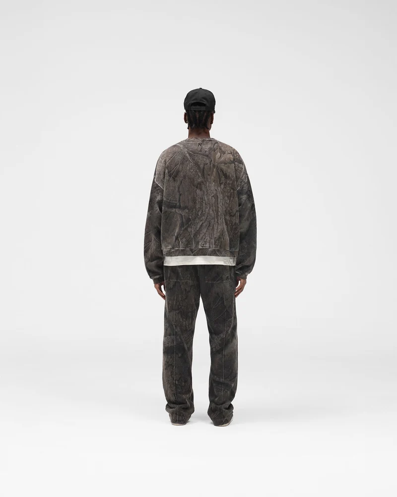 Initial Overdye Realtree® Boxy Sweater - Overdyed Black