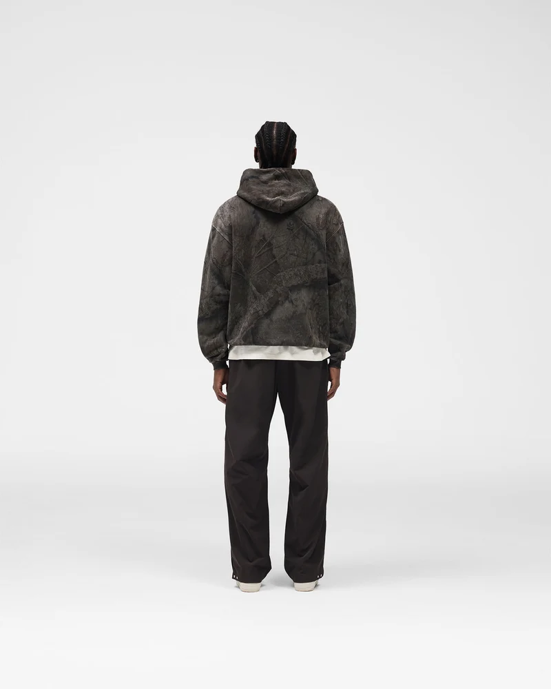 Initial Overdye Realtree® Oversized Hoodie - Overdyed Black