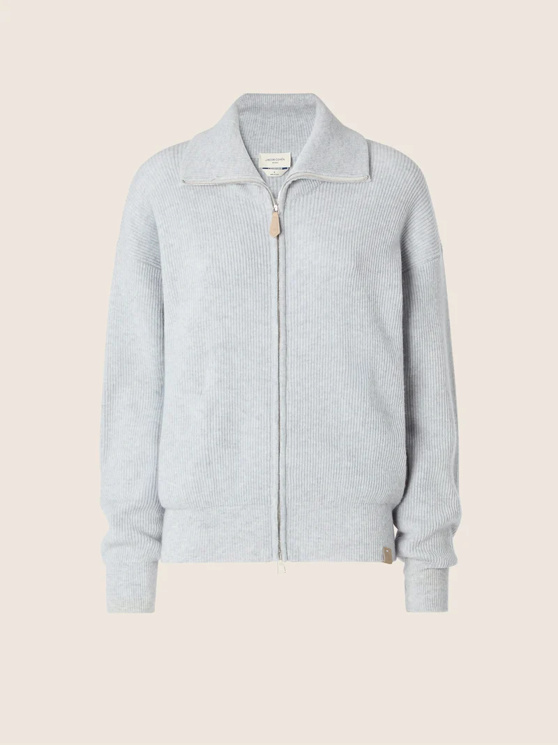 Cashmere English Rib Cardigan