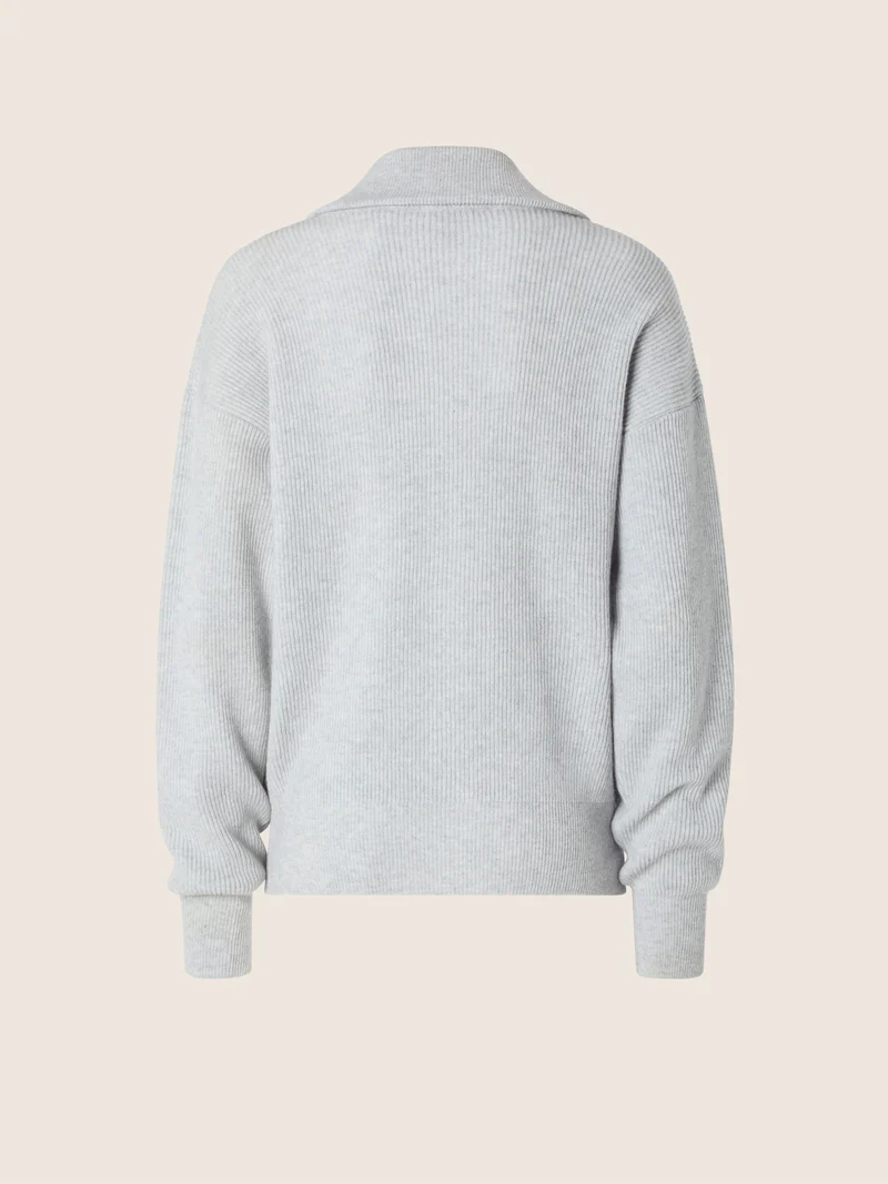 Cashmere English Rib Cardigan