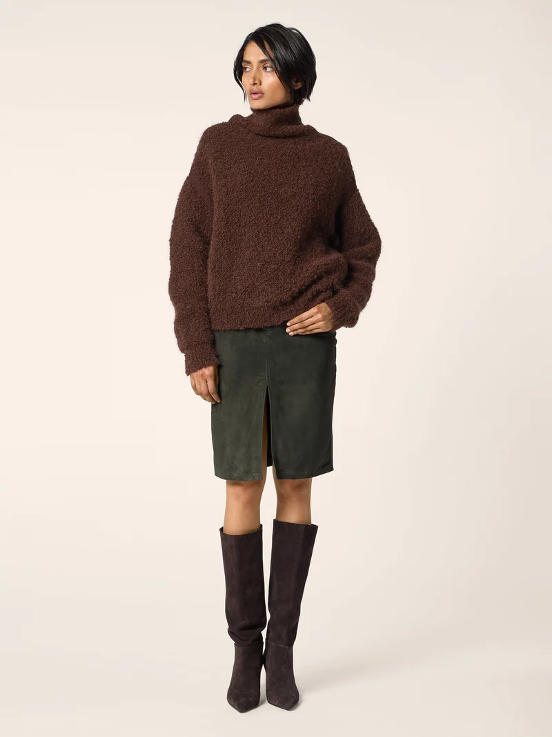 Alpaca Blend Bouclé Sweater