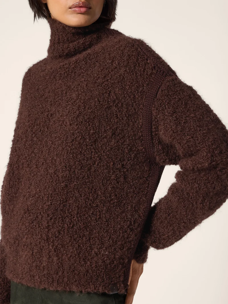 Alpaca Blend Bouclé Sweater
