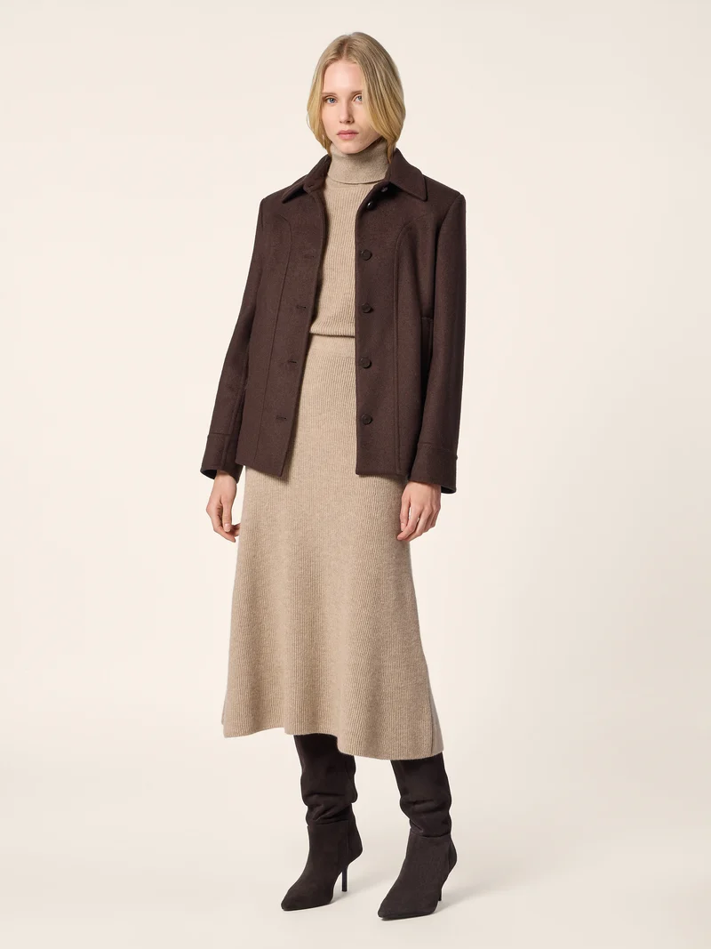 Cashmere-Wool-Silk Double Jacket