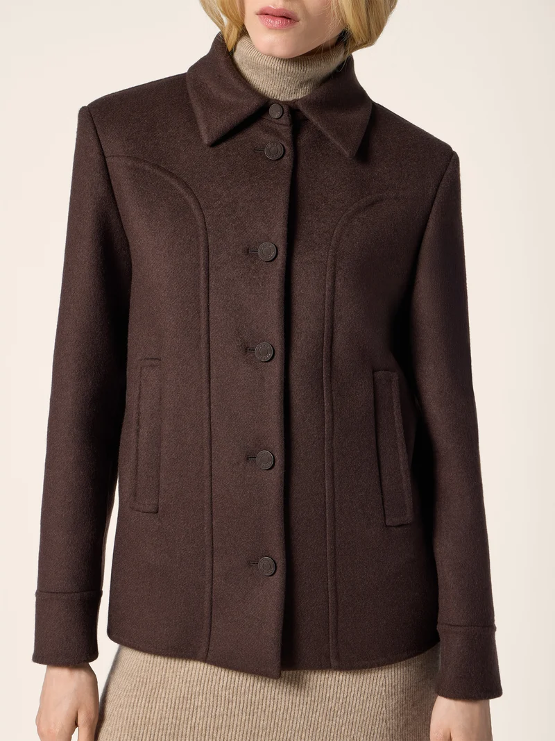 Cashmere-Wool-Silk Double Jacket
