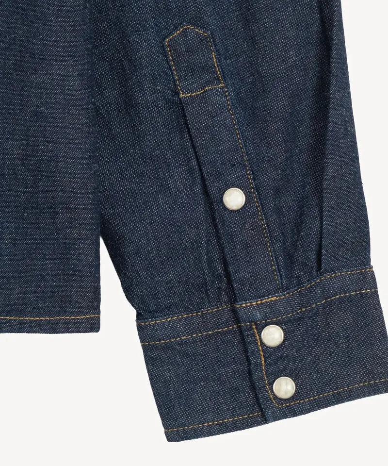 THE CROPPED DENIM SHIRT