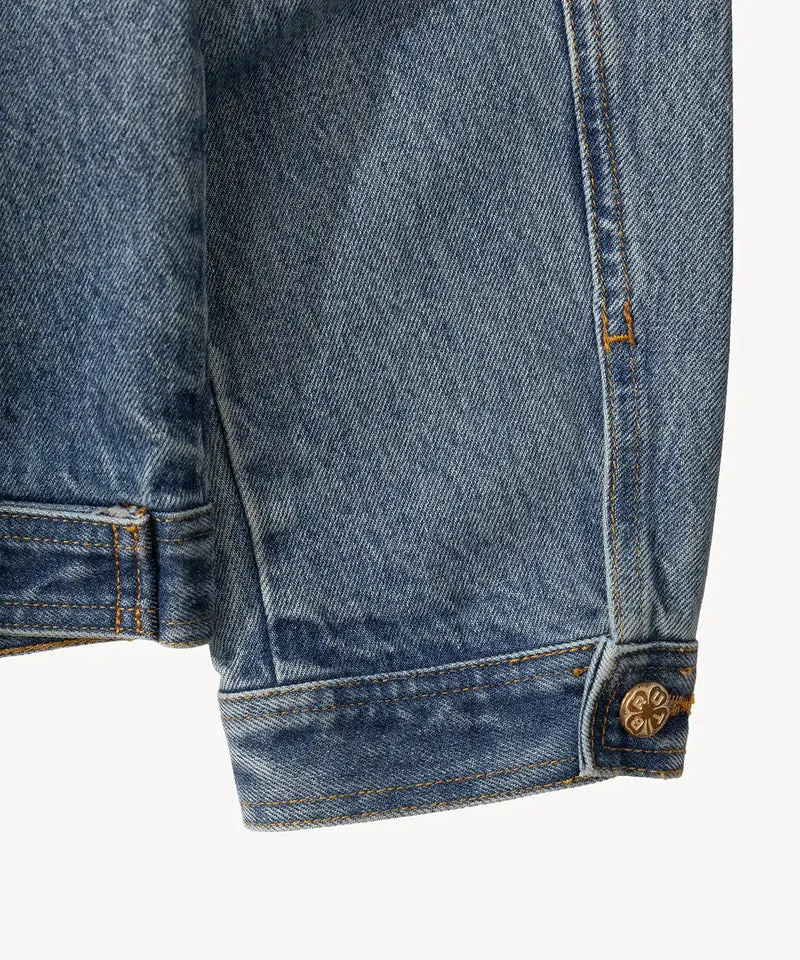 THE PLEATED DENIM JACKET