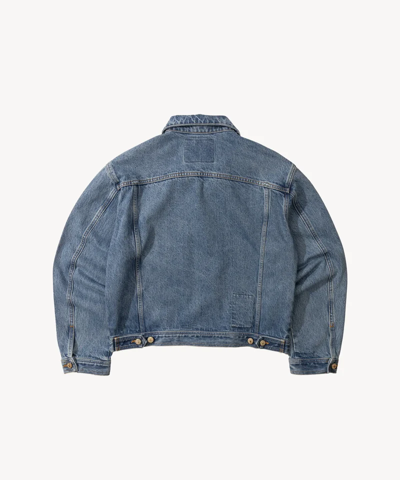 THE PLEATED DENIM JACKET