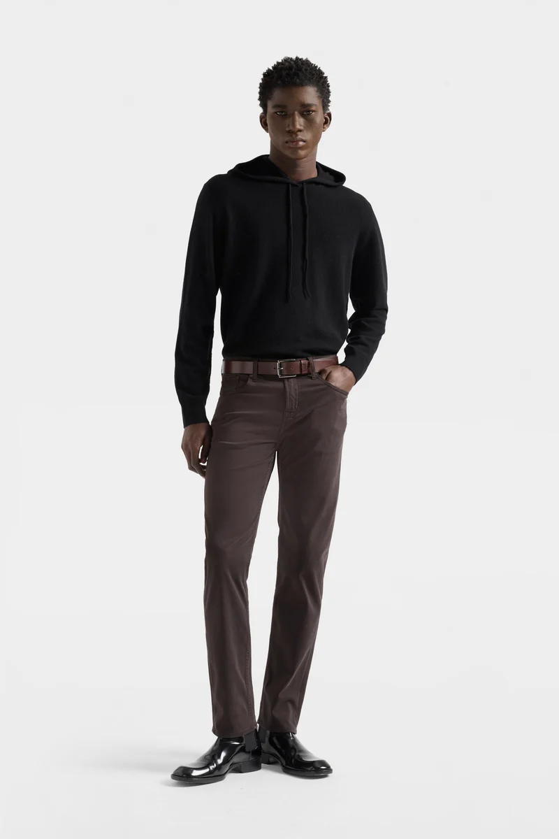 SLIMMY in Luxe Performance Stretch Sateen Molasses