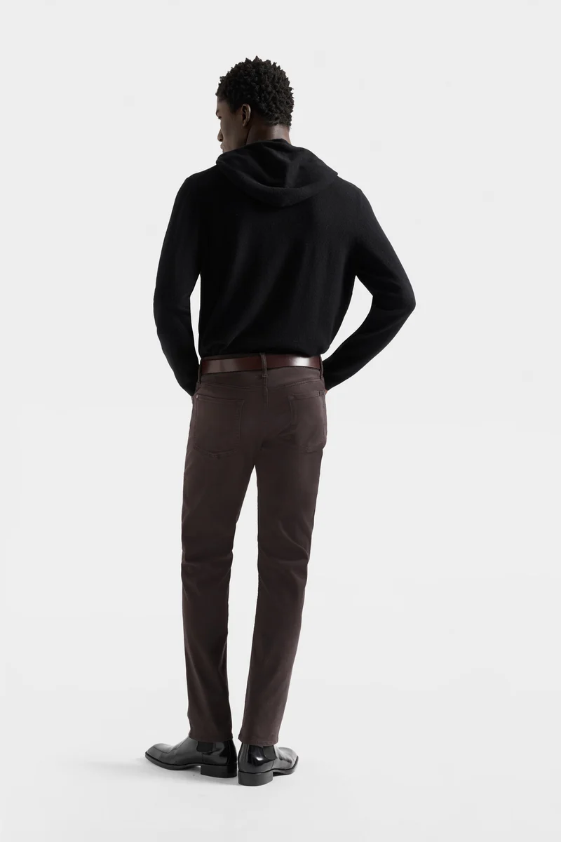 SLIMMY in Luxe Performance Stretch Sateen Molasses