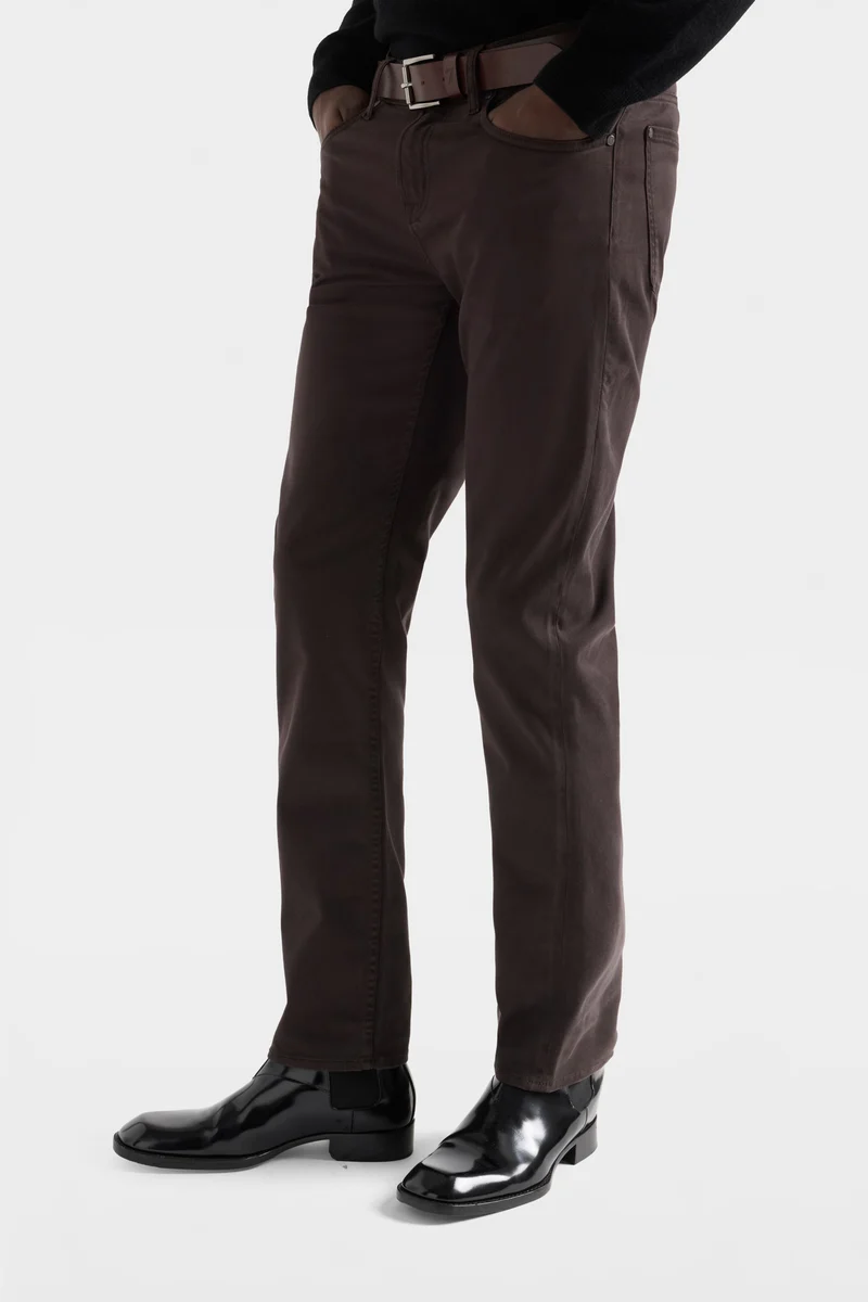 SLIMMY in Luxe Performance Stretch Sateen Molasses