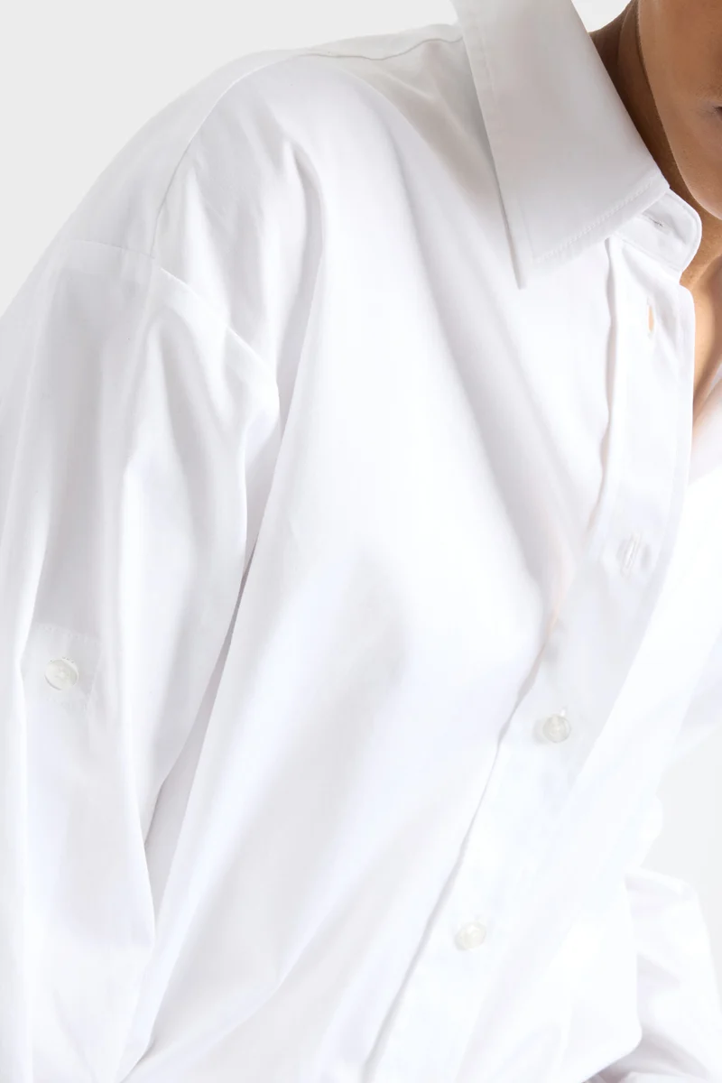 OVERSIZE SHIRT in Poplin Optical White