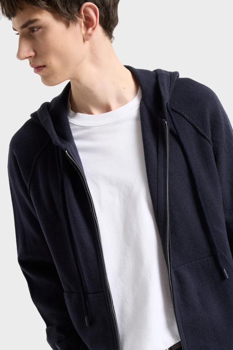 ZIP HOODIE in Midnight