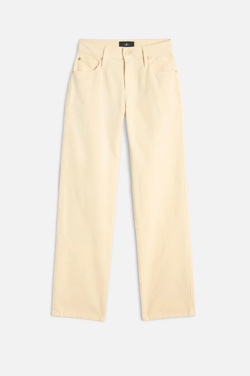 Corduroy Calie Straight in Eggshell