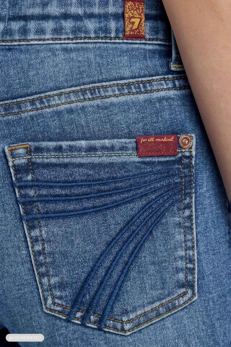 GIRLS MINI DOJO in Slim Illusion Distressed Authentic Light