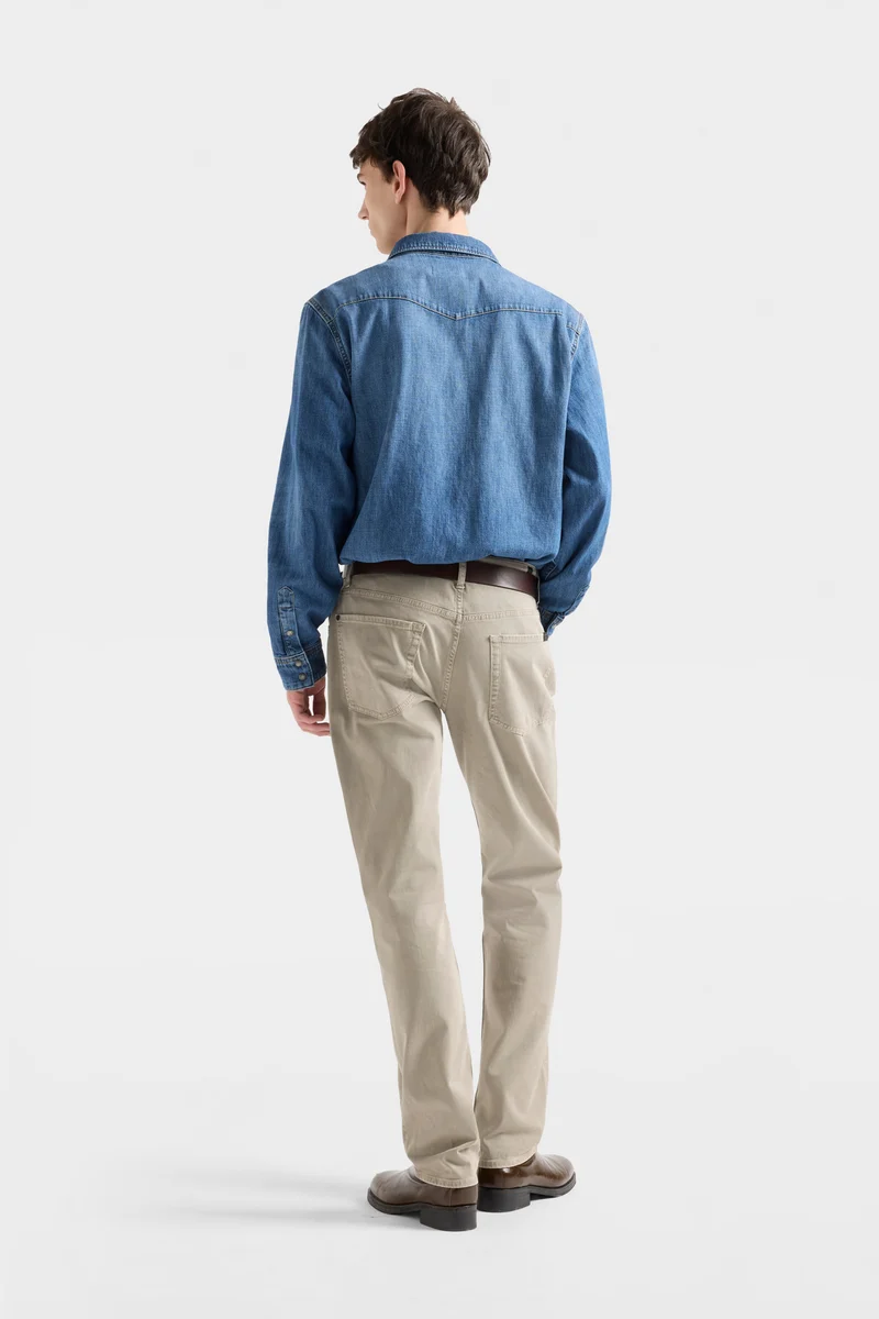 LONG SLEEVE WESTERN SHIRT in Denim Canyon