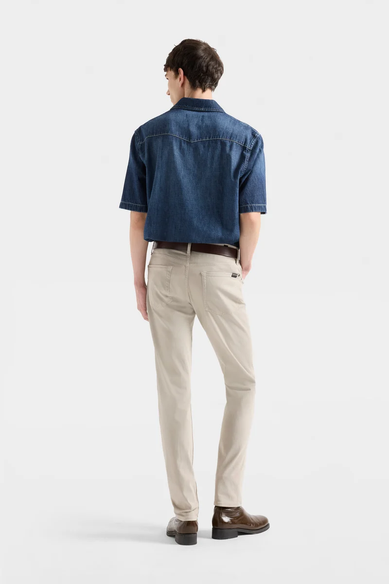 SHORT SLEEVE REGULAR SHIRT in Denim Duster
