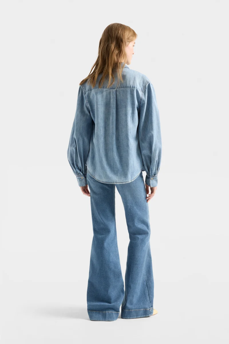 LONG SLEEVE REGULAR SHIRT in Denim Loft