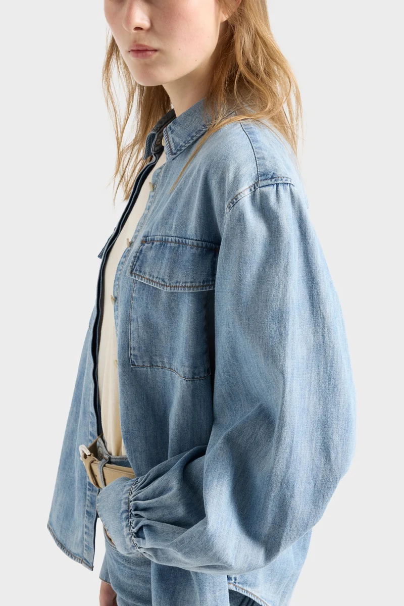 LONG SLEEVE REGULAR SHIRT in Denim Loft