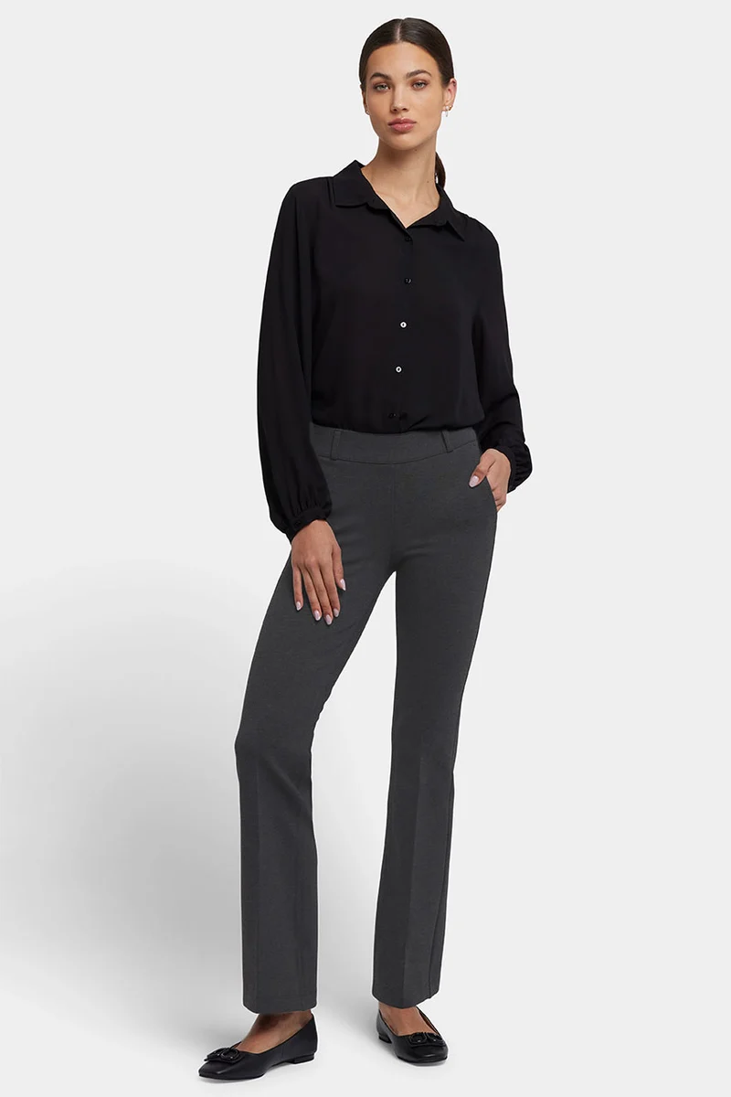 Flare Pull-On Sculpt-Her™ Hose | Charcoal Heather